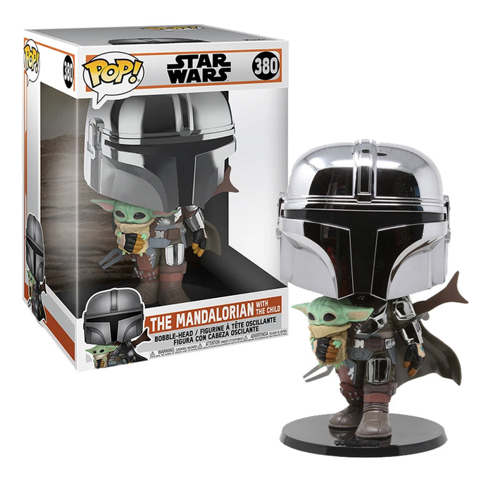 Funko: Star Wars The Mandalorian - The Mandalorian with Child 10" 380 Pop