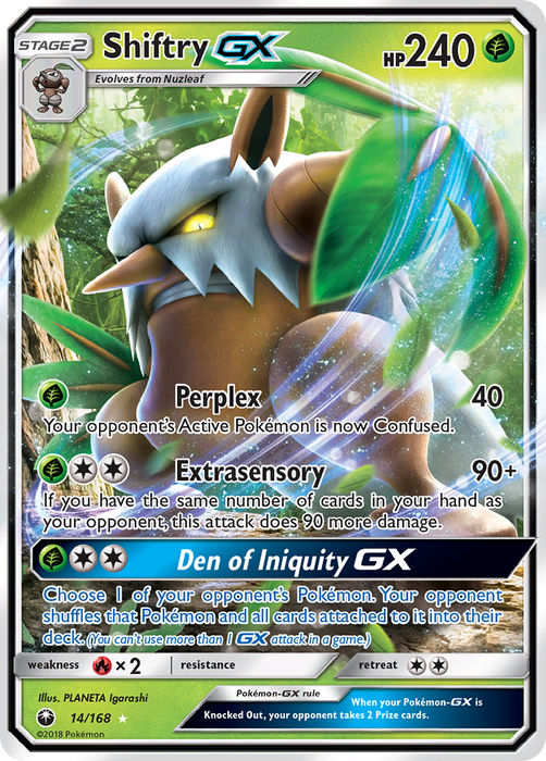 Shiftry GX (14/168) [Sun & Moon: Celestial Storm]