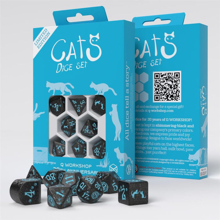 Q Workshop: Cats Dice Set - 20 Years Dice Set 7