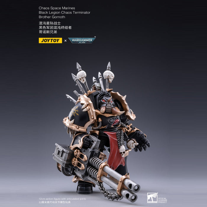 Joy Toy: Warhammer - 1/18 Scale Black Legion - Chaos Terminator Brother Gornoth