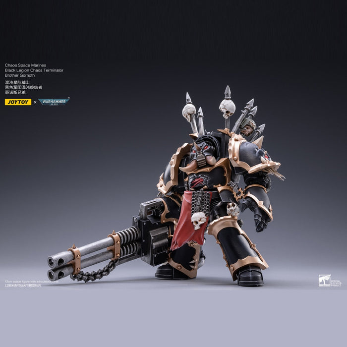Joy Toy: Warhammer - 1/18 Scale Black Legion - Chaos Terminator Brother Gornoth