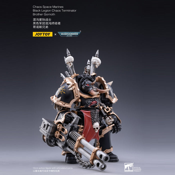 Joy Toy: Warhammer - 1/18 Scale Black Legion - Chaos Terminator Brother Gornoth