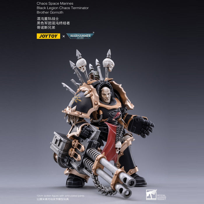 Joy Toy: Warhammer - 1/18 Scale Black Legion - Chaos Terminator Brother Gornoth