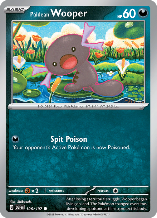 Paldean Wooper (126/197) [Scarlet & Violet: Obsidian Flames]