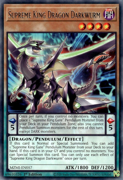 Supreme King Dragon Darkwurm [MZMI-EN057] Rare