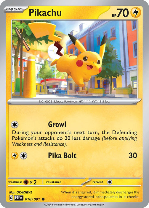 Pikachu (018/091) [Scarlet & Violet: Paldean Fates]