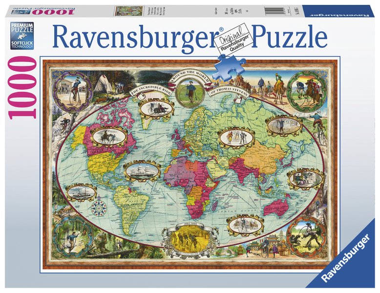 Ravensburger: Around the World by Bicycle 1000pc