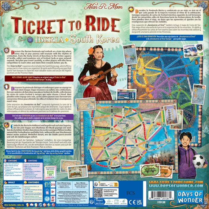 Ticket to Ride: Map Collection Volume 8 Iberia & South Korea