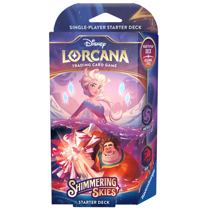 Disney Lorcana: S5 Shimmering Skies Starter Deck: Amethyst & Ruby