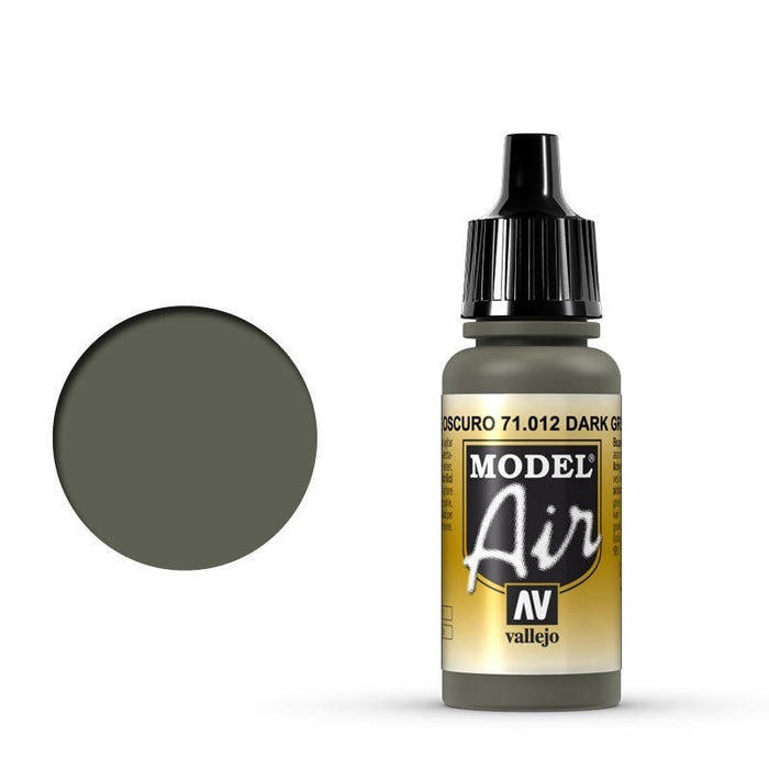 Vallejo: Model Air Dark Green 17 ml Acrylic Airbrush Paint