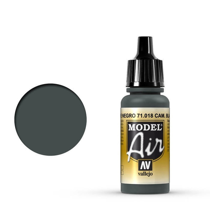 Vallejo: Model Air CamBlack Green 17 ml Acrylic Airbrush Paint