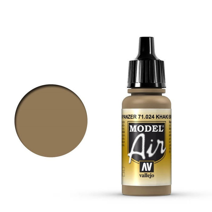 Vallejo: Model Air Khaki Brown 17 ml Acrylic Airbrush Paint