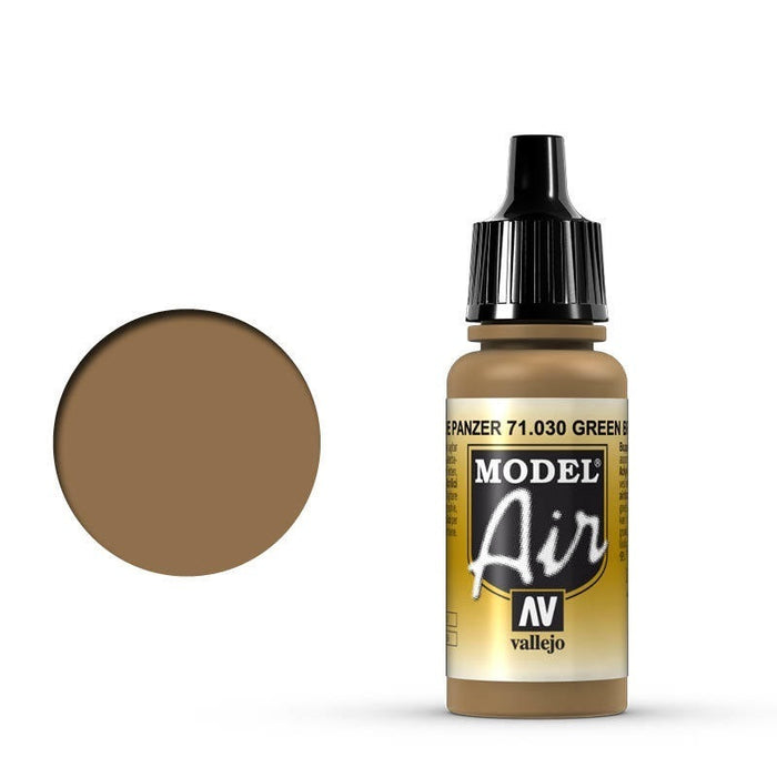 Vallejo: Model Air Green Brown 17 ml Acrylic Airbrush Paint