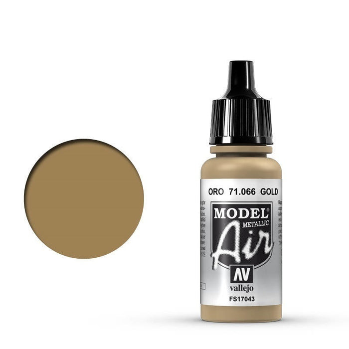 Vallejo: Model Air Gold 17 ml Acrylic Airbrush Paint