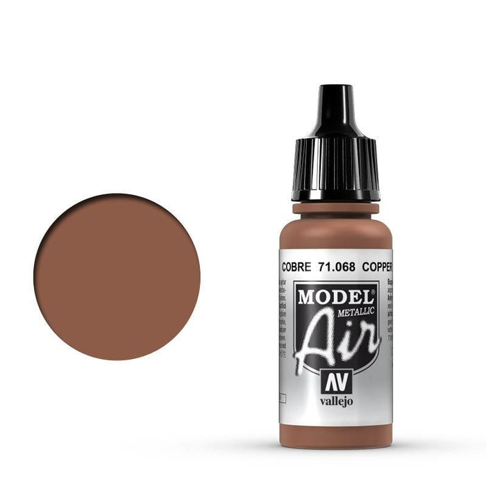 Vallejo: Model Air Copper 17 ml Acrylic Airbrush Paint