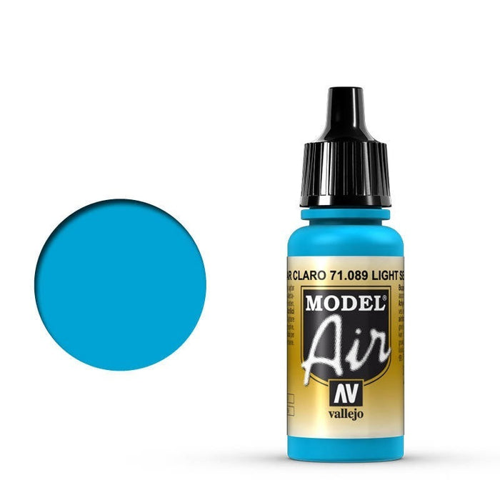 Vallejo: Model Air Light Sea Blue 17 ml Acrylic Airbrush Paint