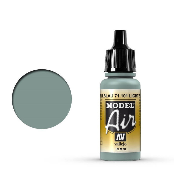 Vallejo: Model Air Light Blue RLM78 17 ml Acrylic Airbrush Paint