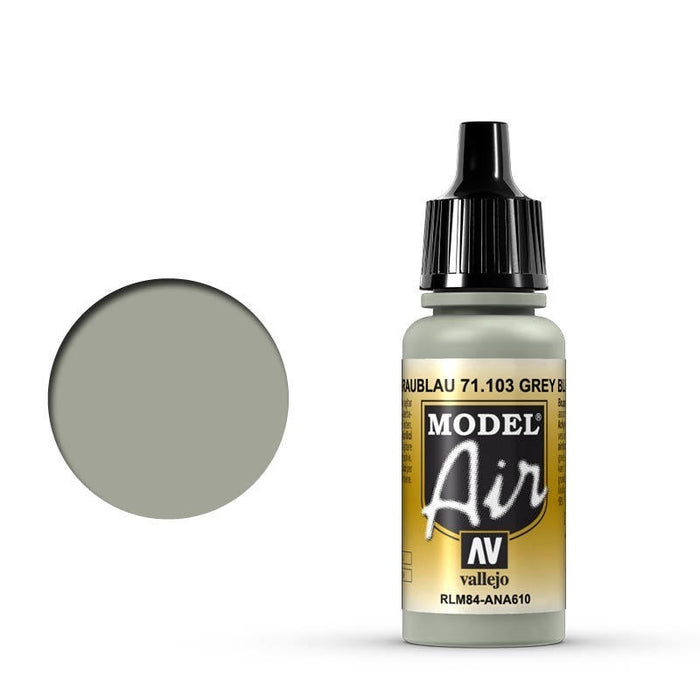 Vallejo: Model Air Gray Blue RLM84 17 ml Acrylic Airbrush Paint