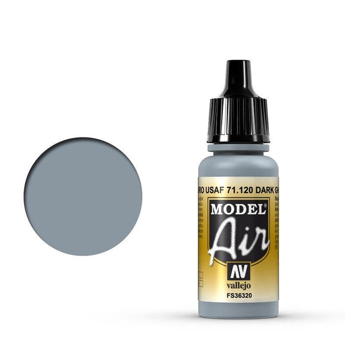 Vallejo: Model Air Dark Ghost Gray 17 ml Acrylic Airbrush Paint