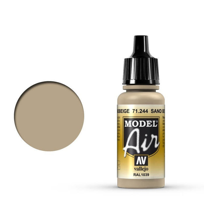 Vallejo: Model Air Sand Beige 17 ml Acrylic Airbrush Paint