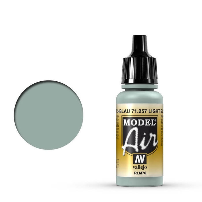 Vallejo: Model Air Light Blue RLM76 17 ml Acrylic Airbrush Paint