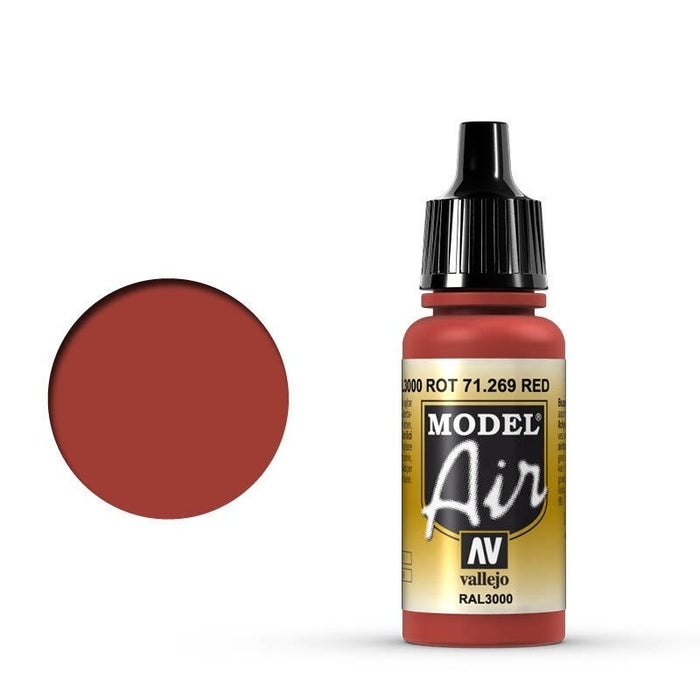 Vallejo: Model Air Rot Red 17 ml Acrylic Airbrush Paint