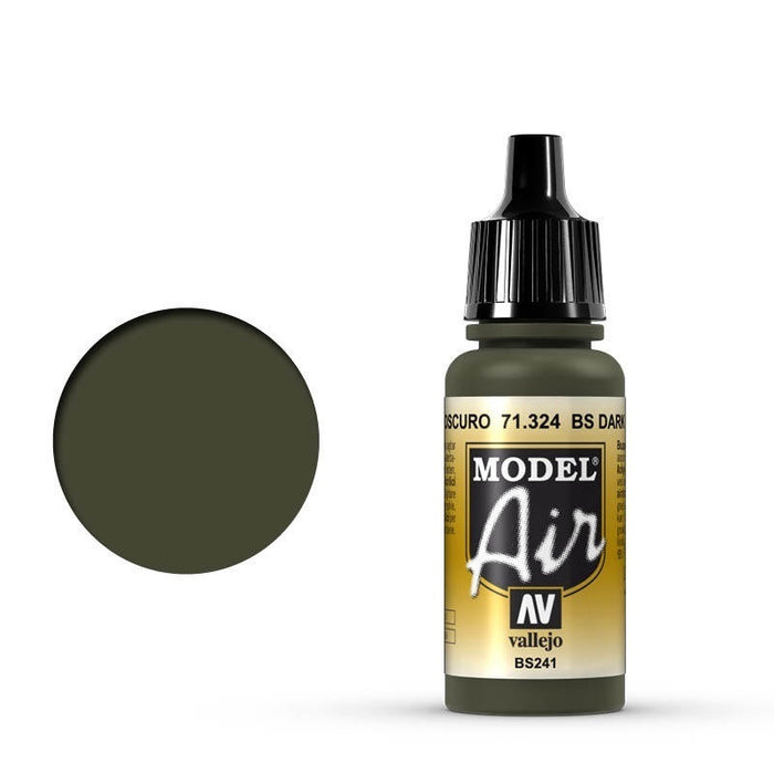 Vallejo: Model Air BS Dark Green 17 ml Acrylic Airbrush Paint