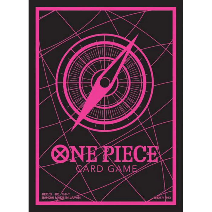 One Piece Card Game: Official Sleeves - Black Pink