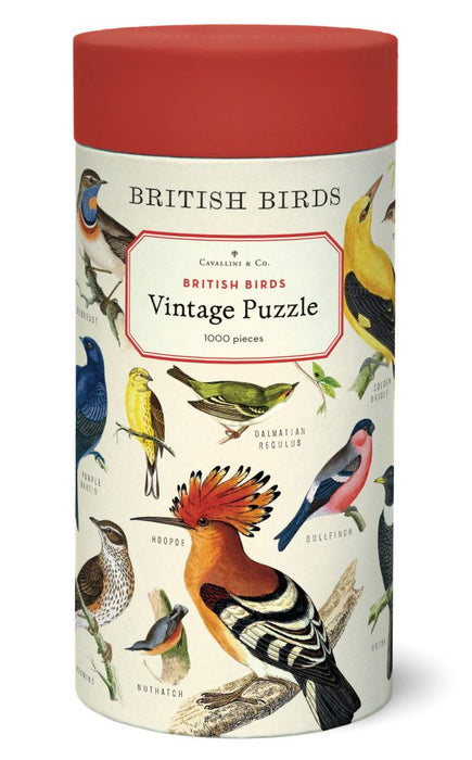 Cavallini Vintage Puzzle: British Birds 1000pc