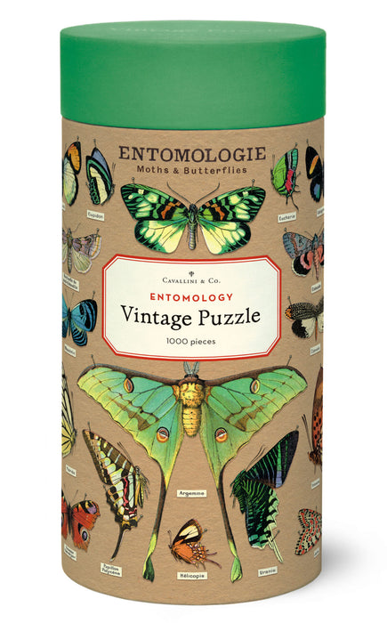 Cavallini Vintage Puzzle: Entomology 1000pc