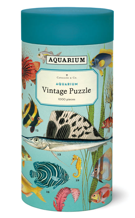 Cavallini Vintage Puzzle: Aquarium 1000pc