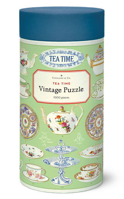 Cavallini Vintage Puzzle: Tea Time 1000pc