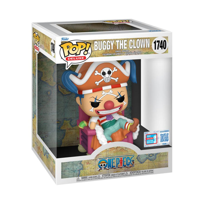 Funko: One Piece - Buggy the Clown (on Throne) 1740 Deluxe Pop!