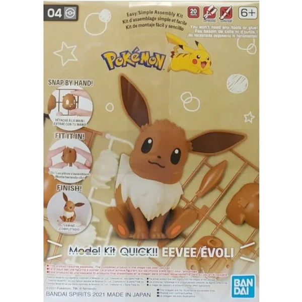 Bandai: Pokemon Model Kit Quick!! - Eevee