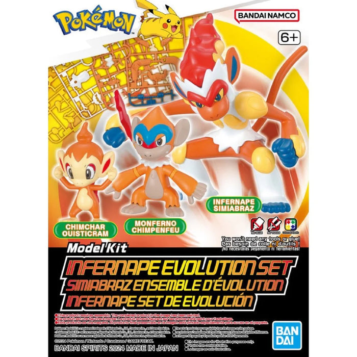 Bandai: Pokemon Model Kit - Infernape Evolution Set