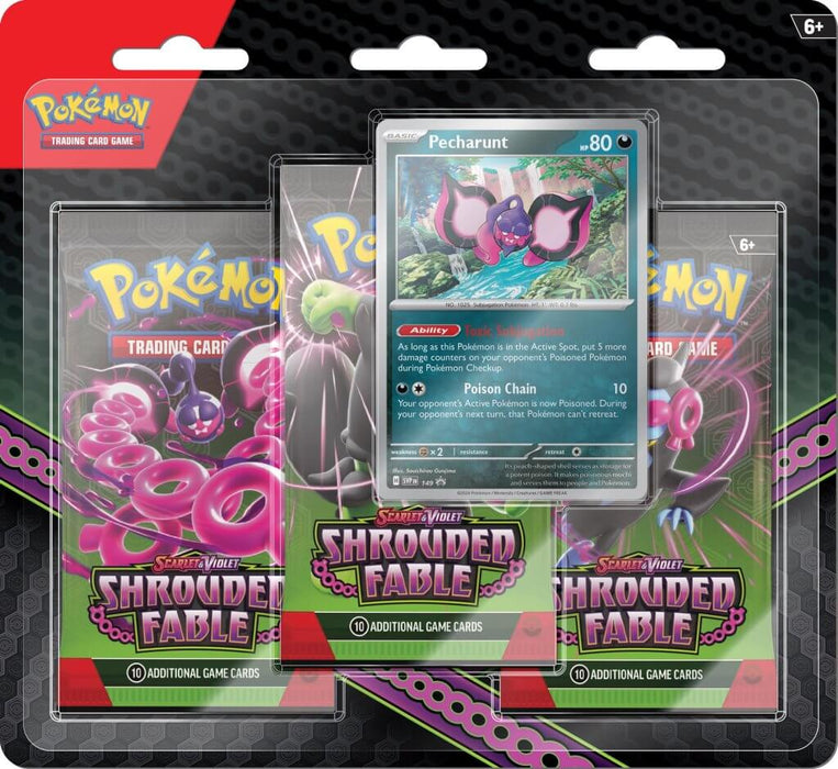 Pokemon: Scarlet & Violet 6.5 Shrouded Fable (3 Pack Blister)