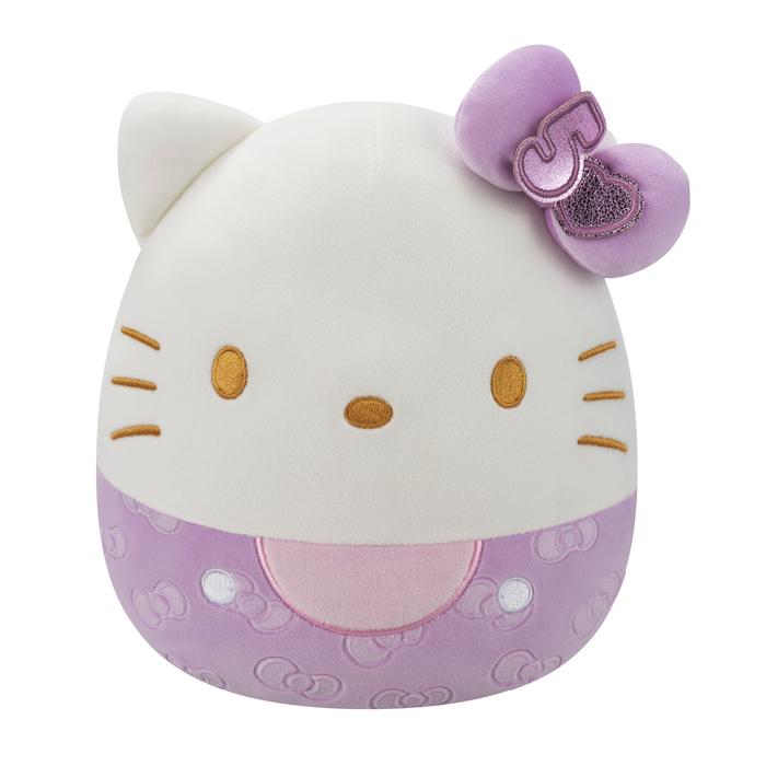 Squishmallows: 8" Hello Kitty 50th Anniversary Bows - Purple