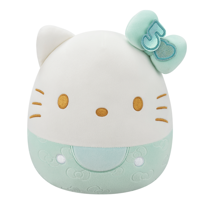 Squishmallows: 8" Hello Kitty 50th Anniversary Bows - Teal