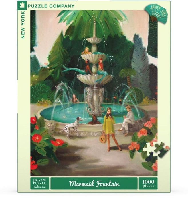 New York Puzzle Company: Janet Hill – Mermaid Fountain 1000pc