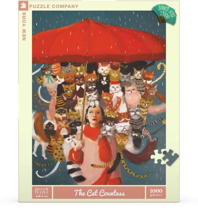 New York Puzzle Company: Janet Hill – The Cat Countess 1000pc