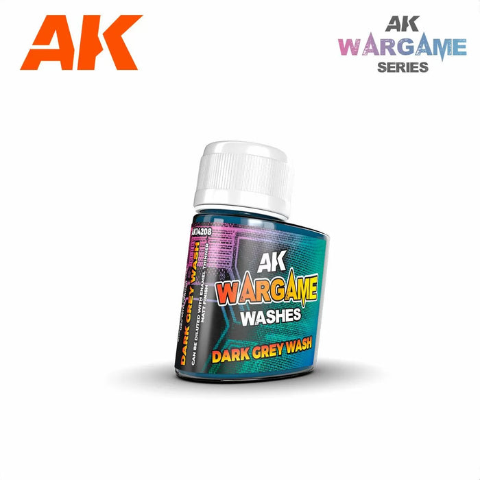 AK Interactive Washes - Dark Grey Wash 35ml