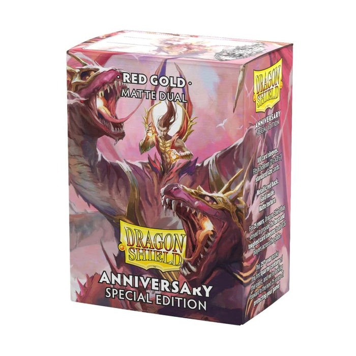 Dragon Shield: Dual  Matte  (100) – Anniversary Special Edition: Red Gold