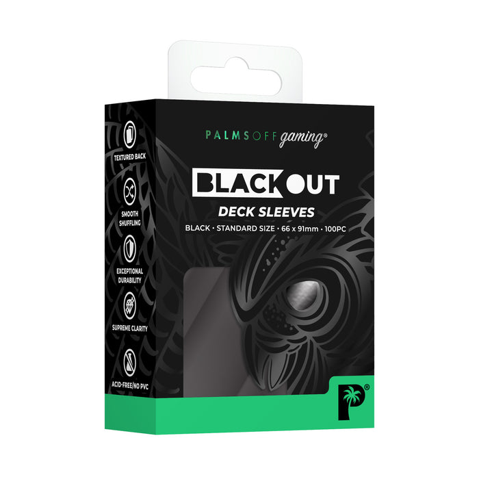 Blackout Deck Sleeves - Standard Size - Black