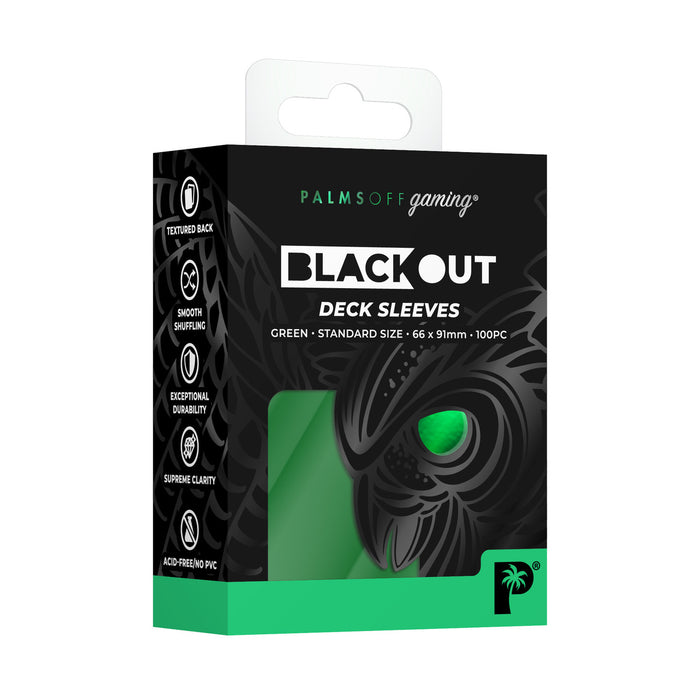 Blackout Deck Sleeves - Standard Size - Green