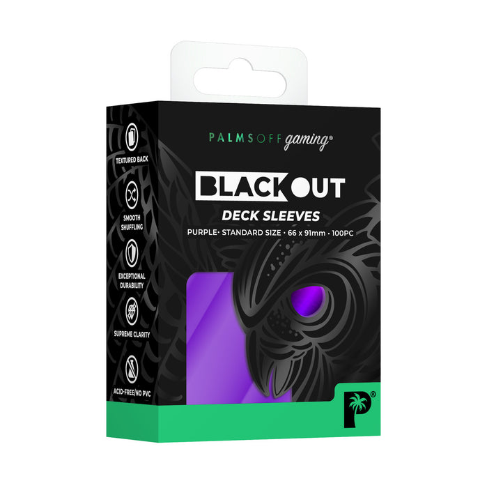 Blackout Deck Sleeves - Standard Size - Purple