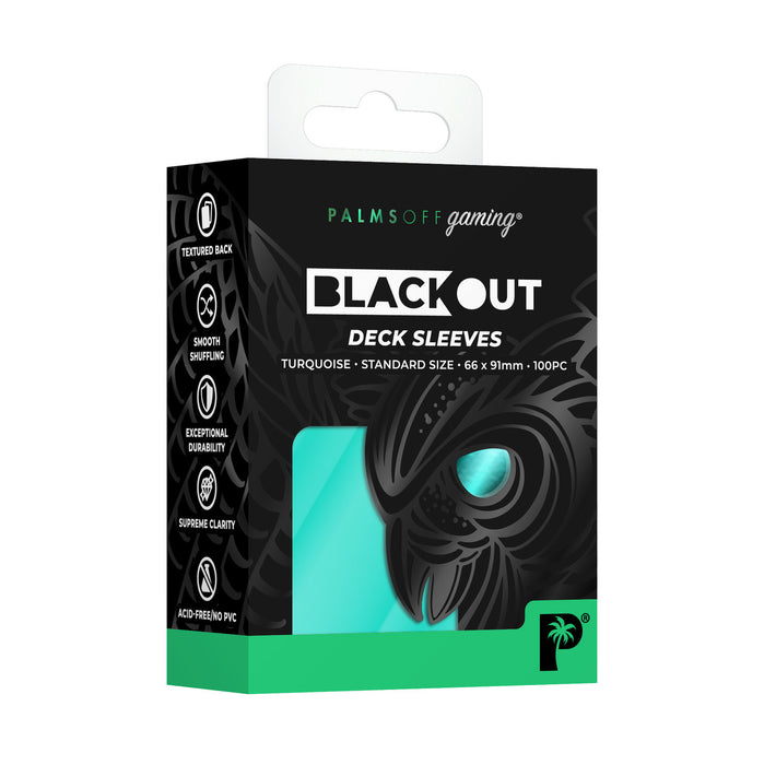 Blackout Deck Sleeves - Standard Size - Turquoise