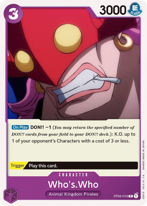 Who's.Who [Starter Deck: Animal Kingdom Pirates]