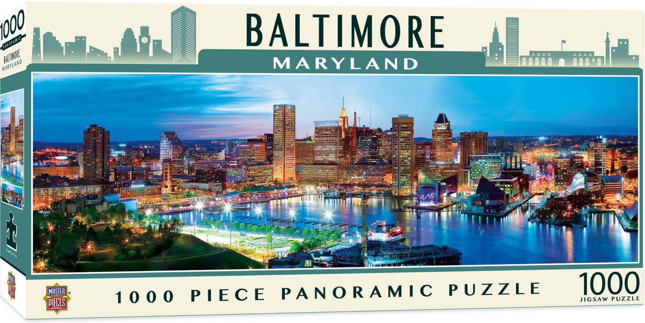 Masterpieces: City Panoramic Baltimore Puzzle 1000pc