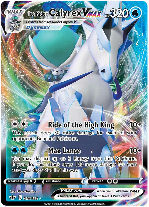 Ice Rider Calyrex VMAX (046/198) [Sword & Shield: Chilling Reign]