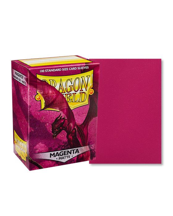 Dragon Shield: Matte Sleeves (100) Magenta